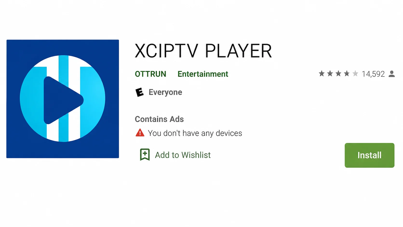 XCIPTV Player im Google Play Store installieren