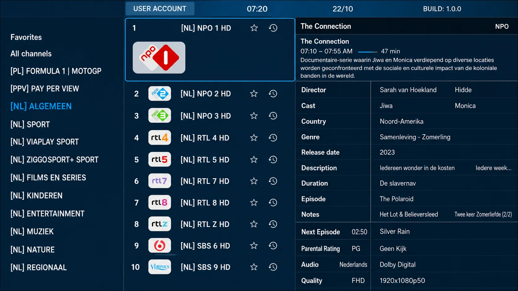 Xtream Codes API in TiviMate wählen